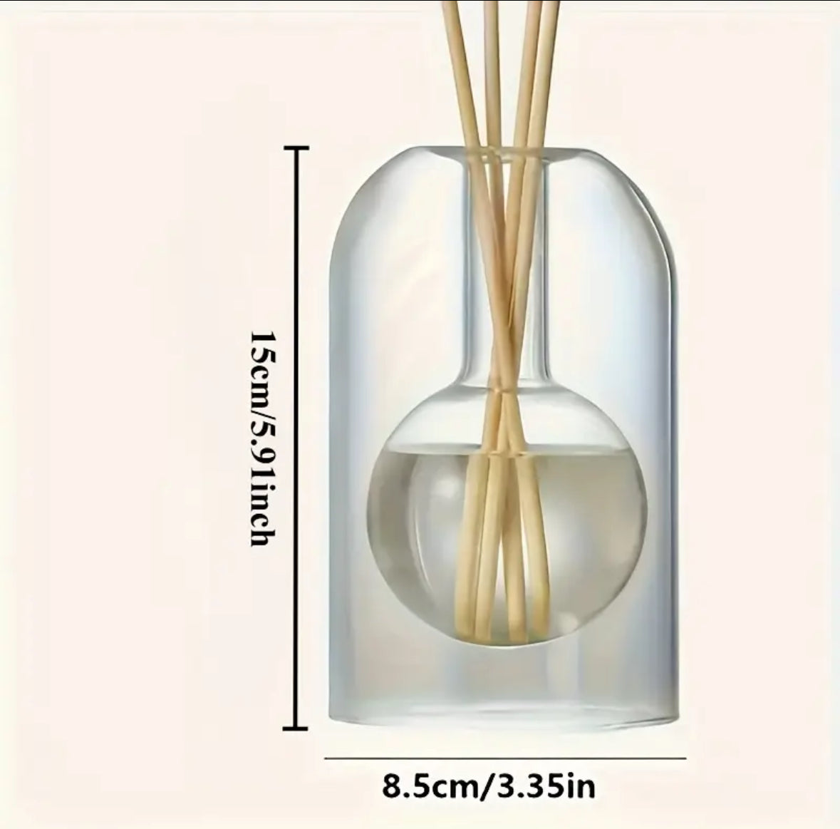 Elegant Glass AromaRelax Diffuser Bottle