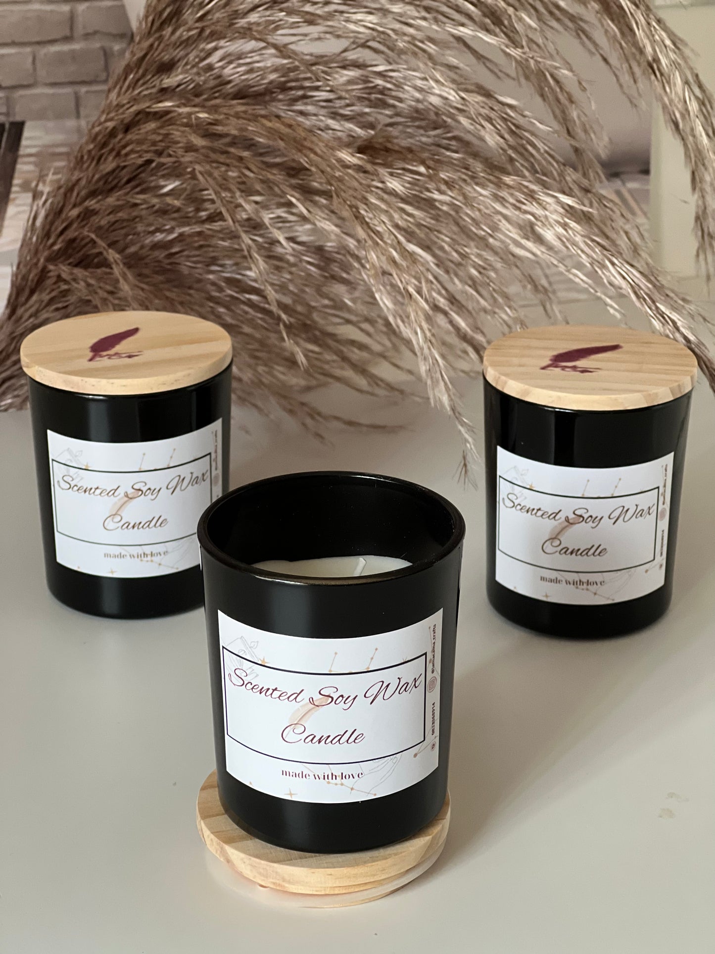 Soy Wax Candles in Elegant Glass Vessels