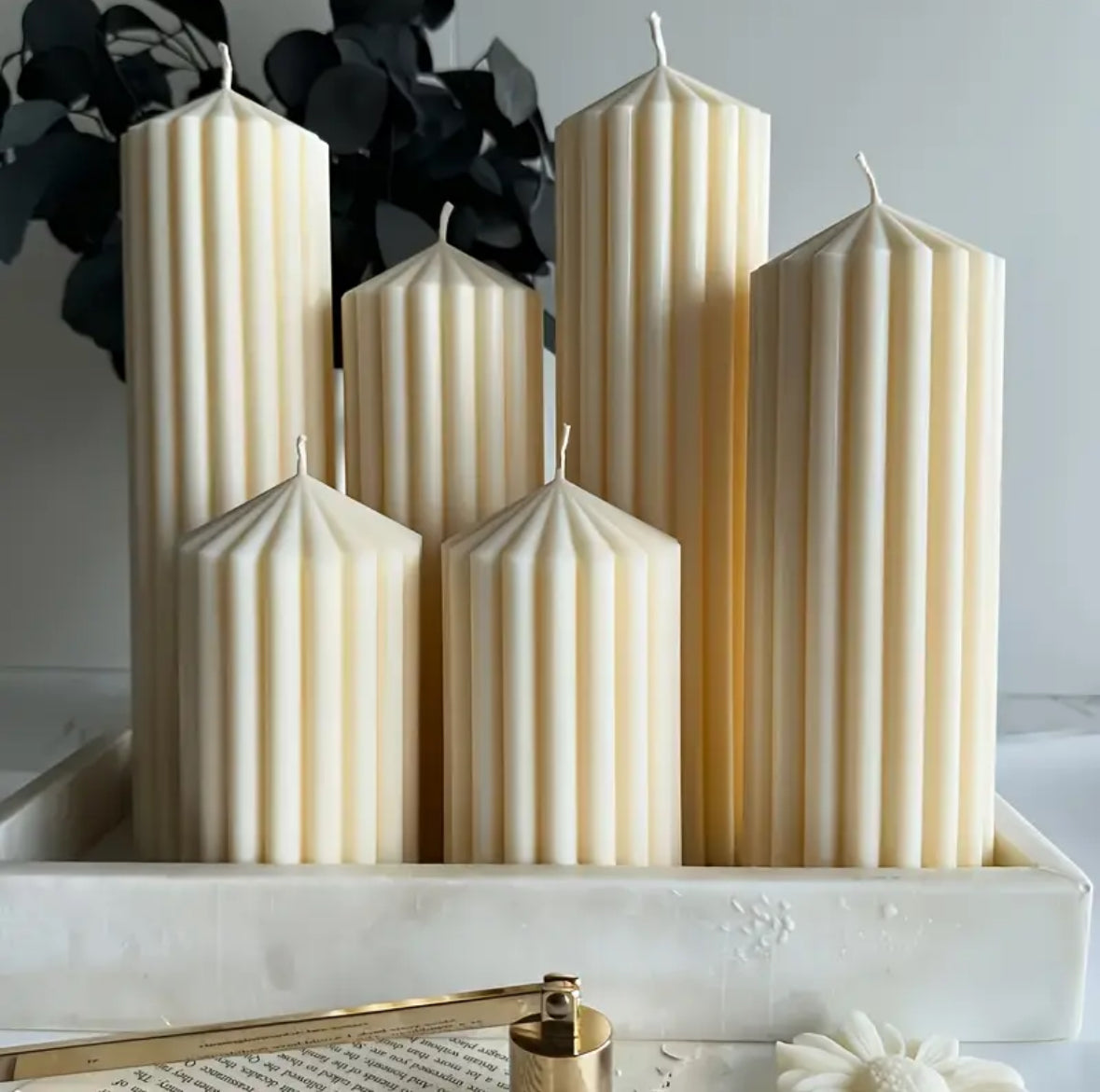 Artisan Pillar Candle Collection – Custom Elegance for Every Occasion