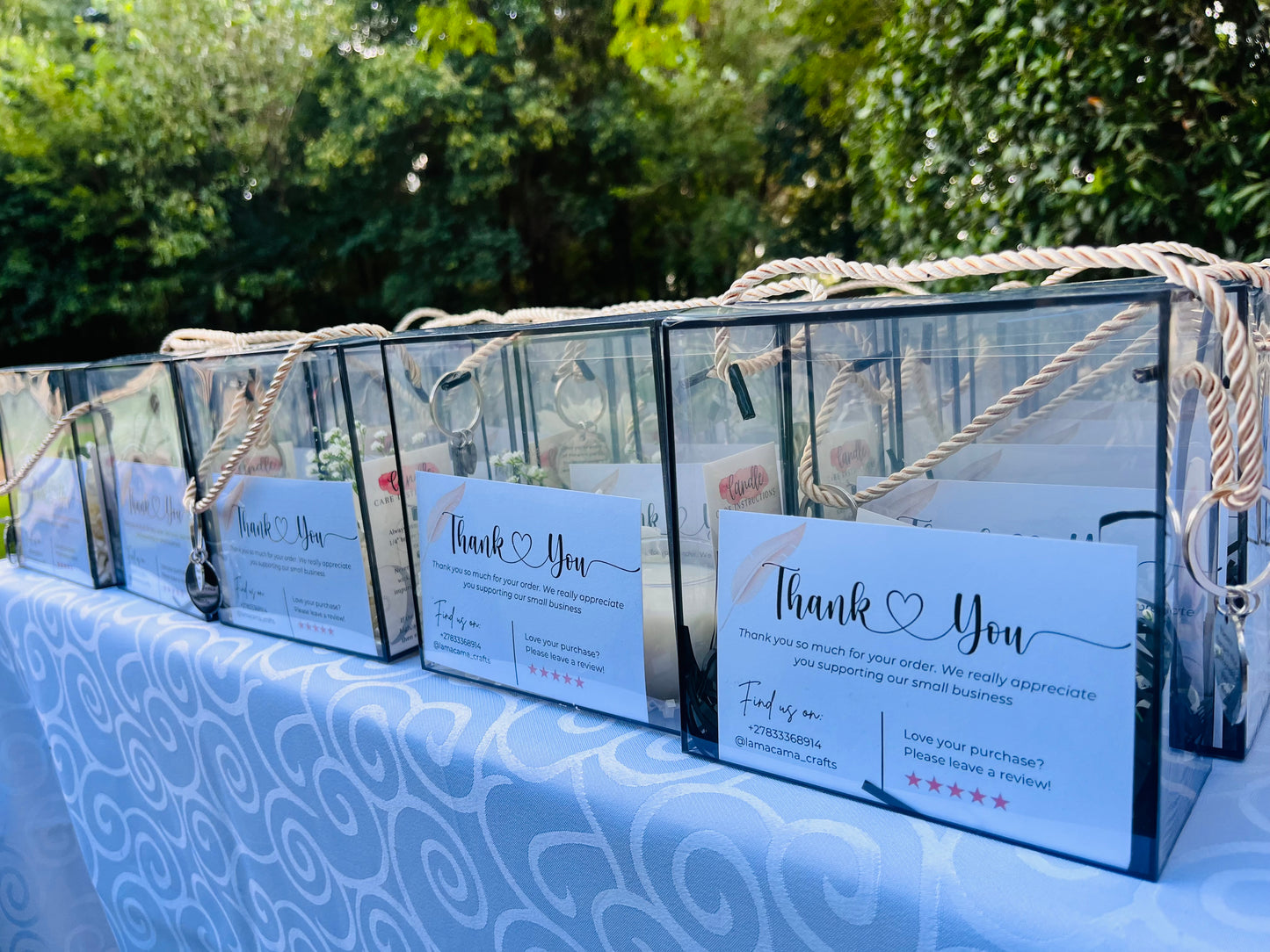 Elegant Acrylic Gift Set – Soy Wax Candle (100g)