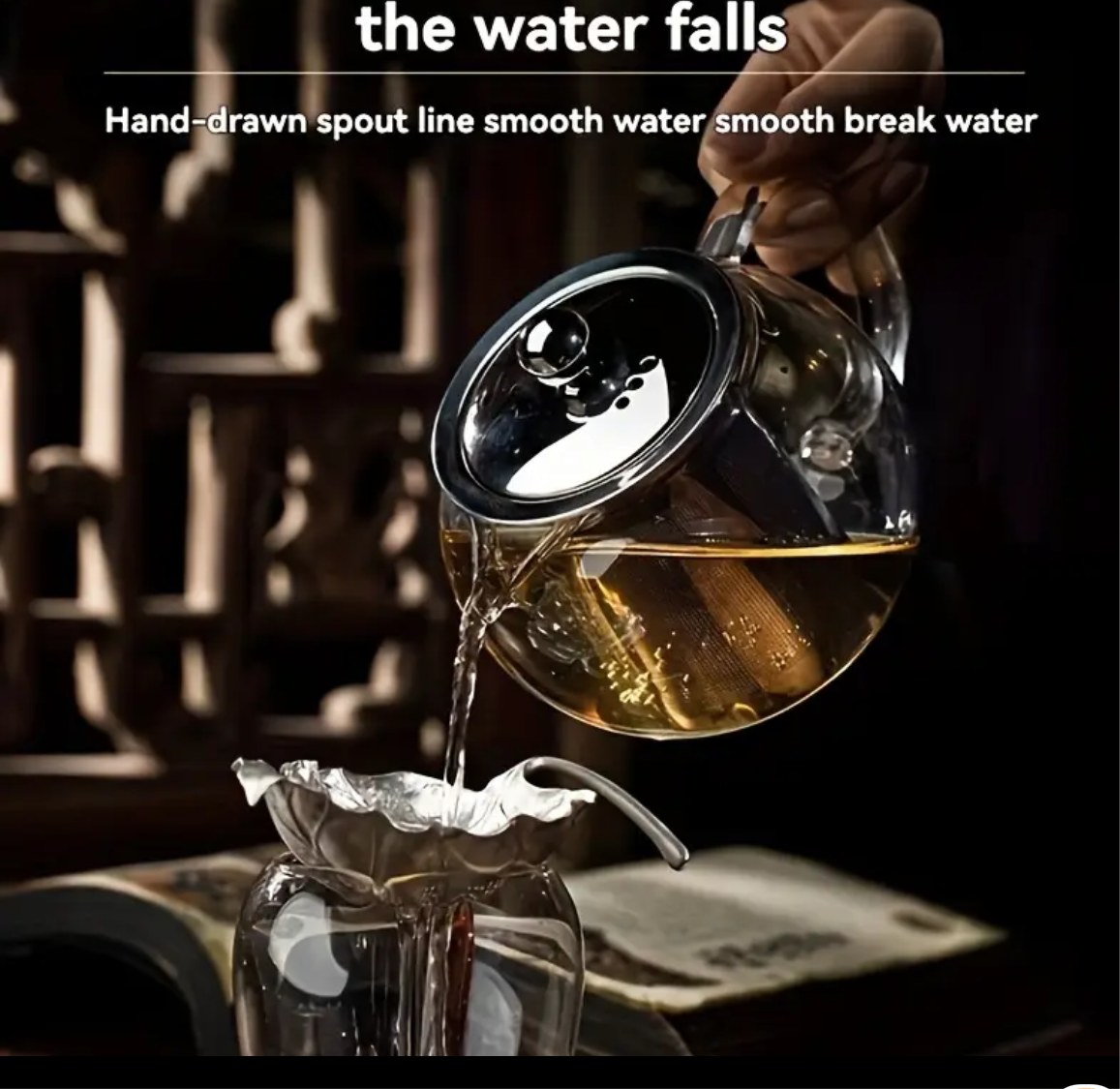 Glass Teapot with Infuser – Heatproof Borosilicate Tea Pot with Filter for Loose Leaf Tea, Coffee & Herbal Infusions