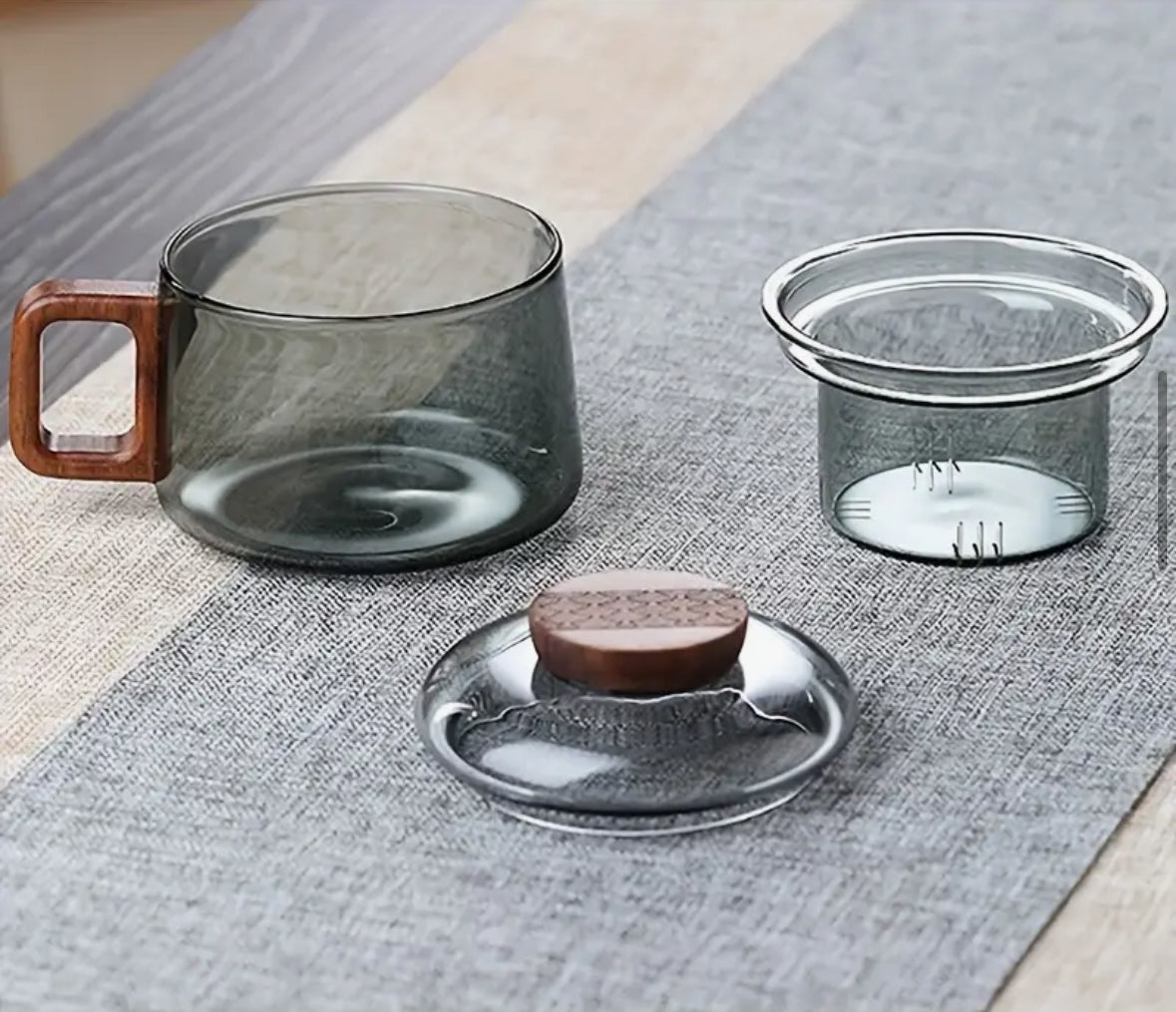 Premium 250 ml Borosilicate Glass Teapot with Built-in Filter & Spill-Proof Lid