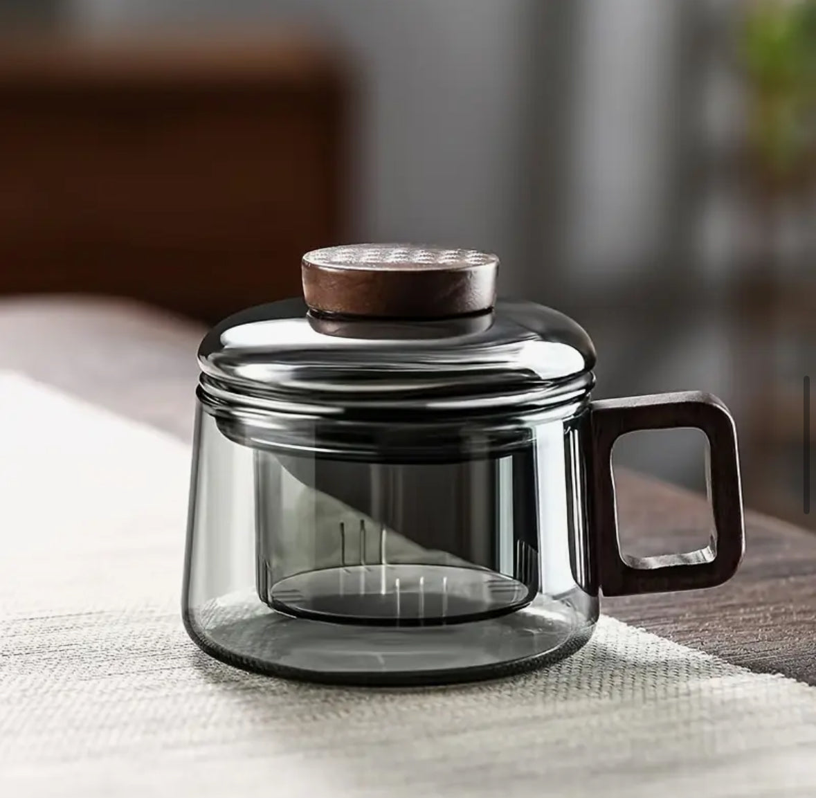 Premium 250 ml Borosilicate Glass Teapot with Built-in Filter & Spill-Proof Lid