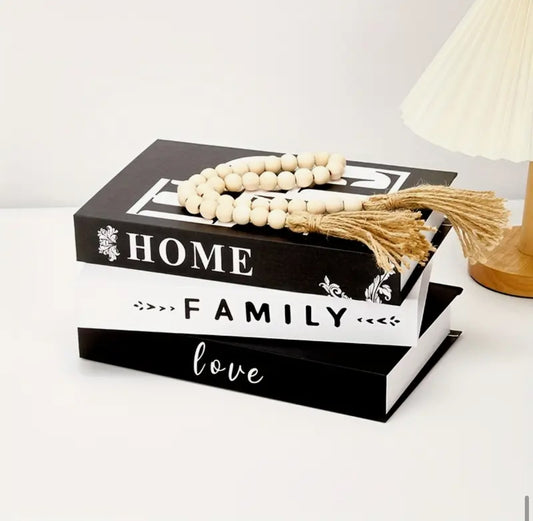 Bohemian Wooden Bead Garland with Tassel – Handmade Natural Wood Decor

 