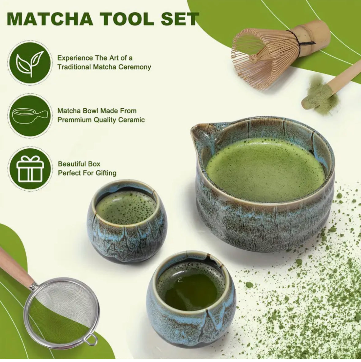 🍵 

Complete Matcha Tool Set – Traditional Japanese Tea Ceremony Essentials