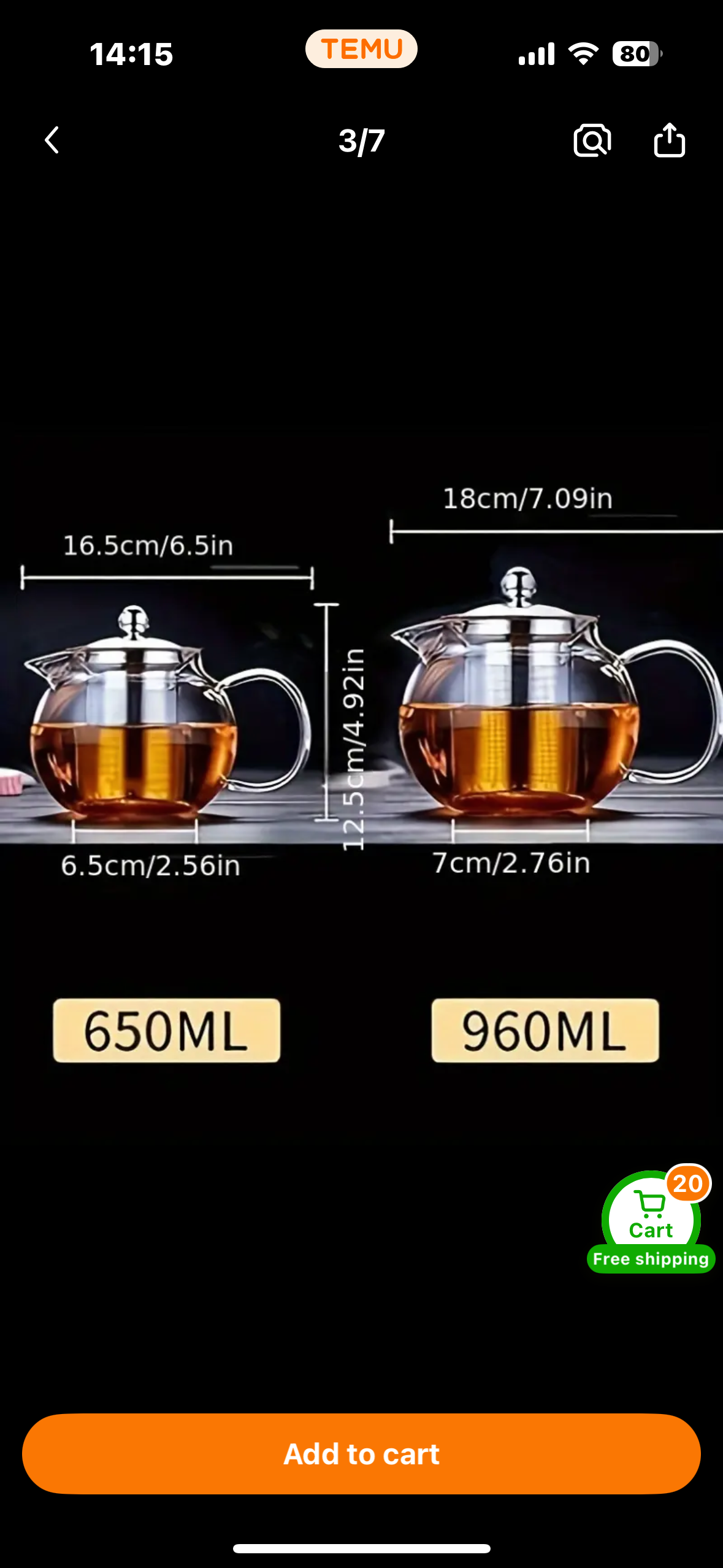 Glass Teapot with Infuser – Heatproof Borosilicate Tea Pot with Filter for Loose Leaf Tea, Coffee & Herbal Infusions