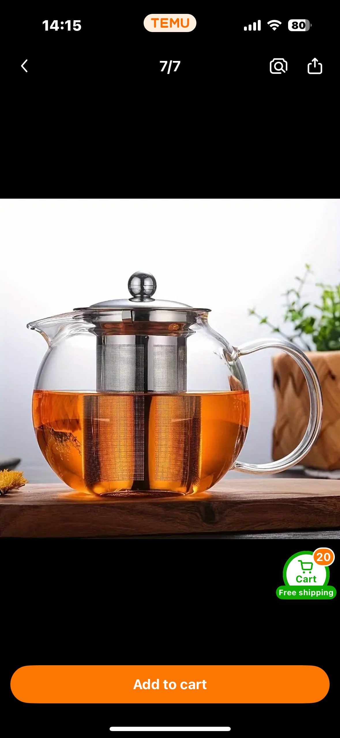 Glass Teapot with Infuser – Heatproof Borosilicate Tea Pot with Filter for Loose Leaf Tea, Coffee & Herbal Infusions