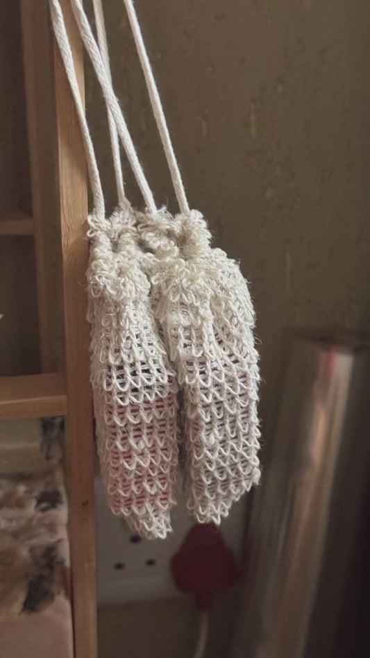 Sisal Soap Bag | Natural Exfoliating Soap Saver Pouch