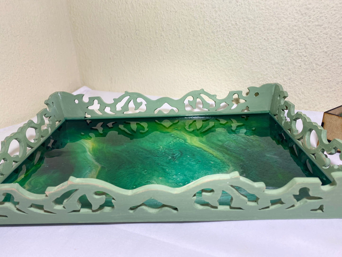 Bamboo wood resin coated kitchen utensil set