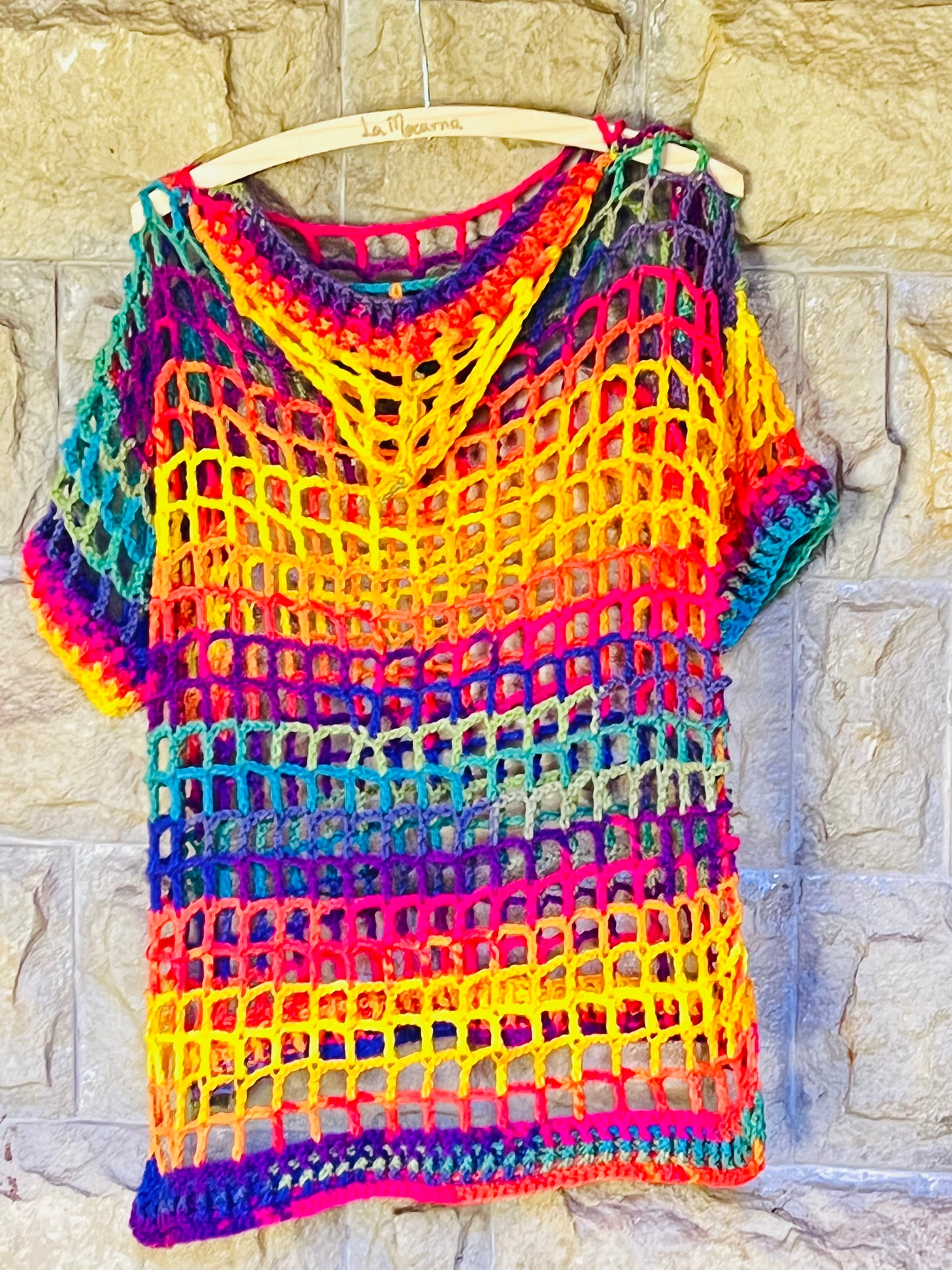 Crochet Hooded Swimsuit Coverall