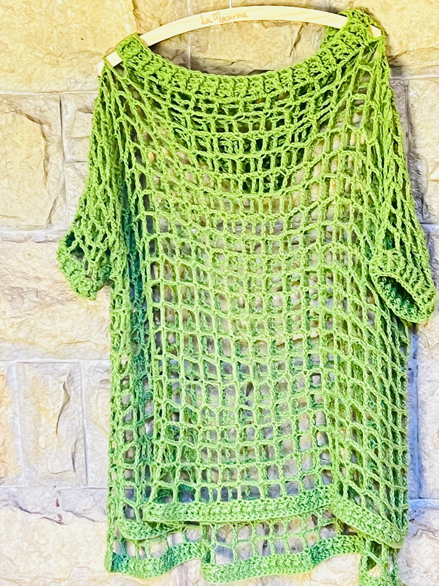 Crochet Hooded Swimsuit Coverall