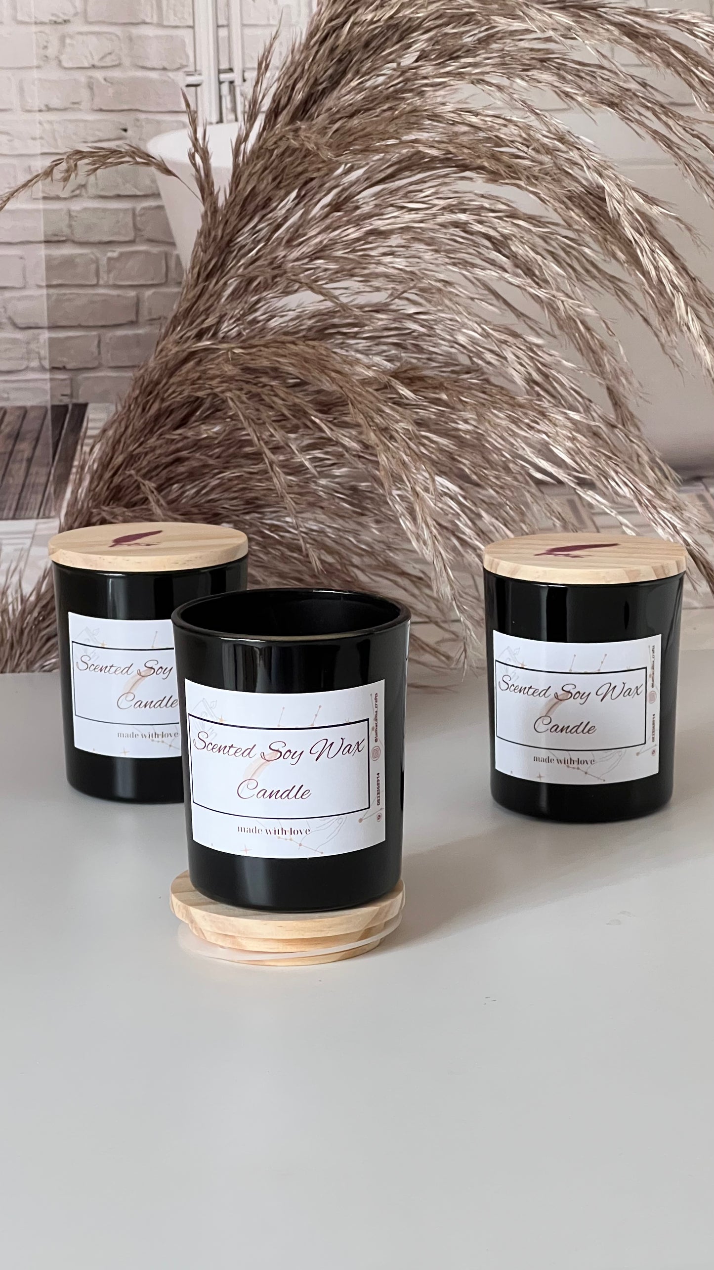 Soy Wax Candles in Elegant Glass Vessels