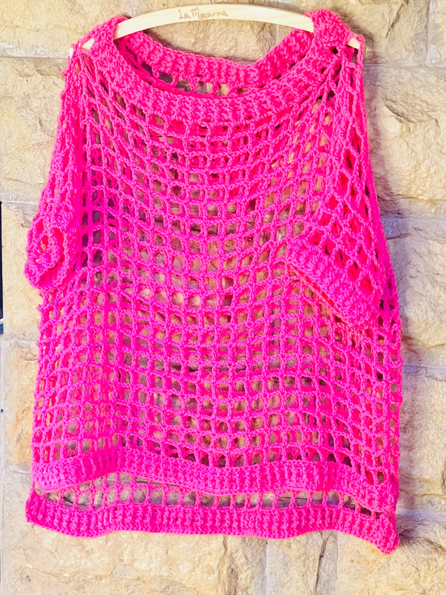 Crochet Hooded Swimsuit Coverall