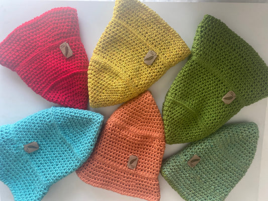 Crochet bucket hats