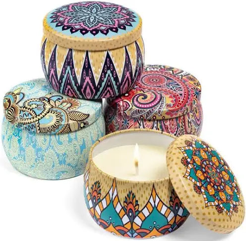 Intricately decorated tin for long term use