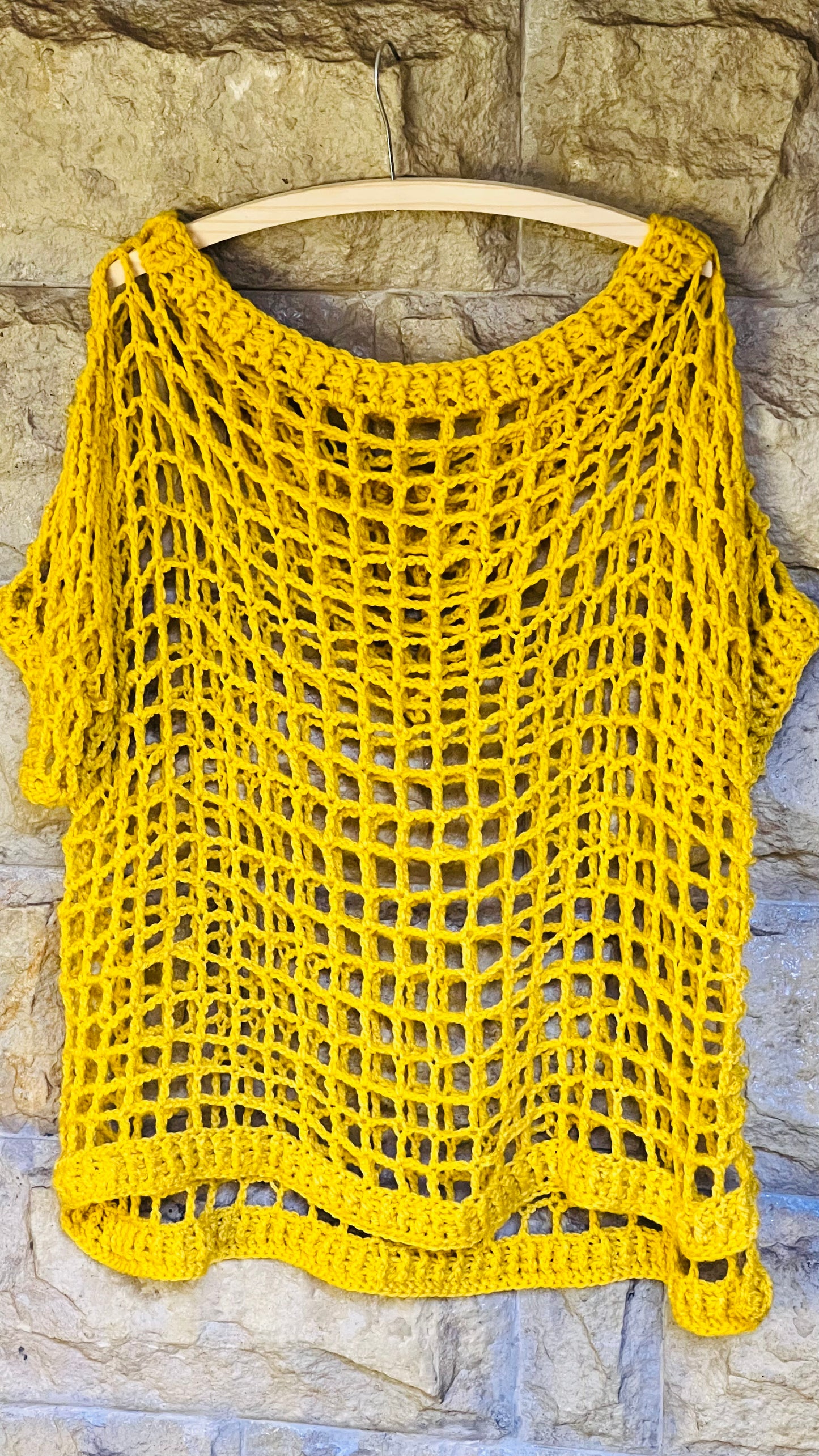 Crochet Hooded Swimsuit Coverall