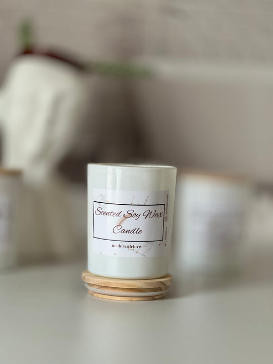 Soy Wax Candles in Elegant Glass Vessels