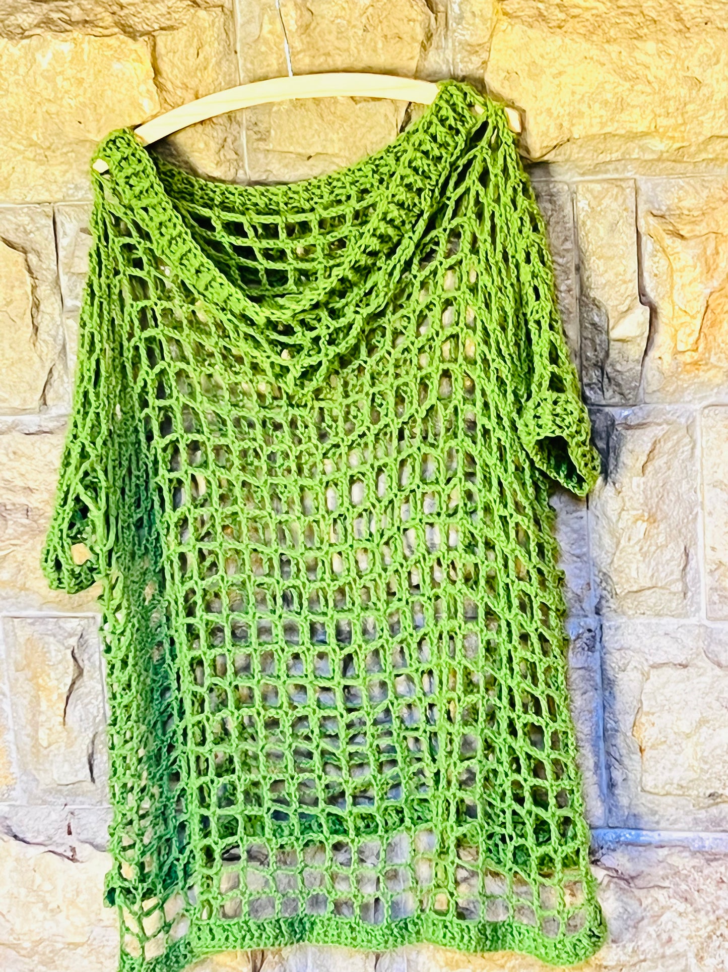 Crochet Hooded Swimsuit Coverall